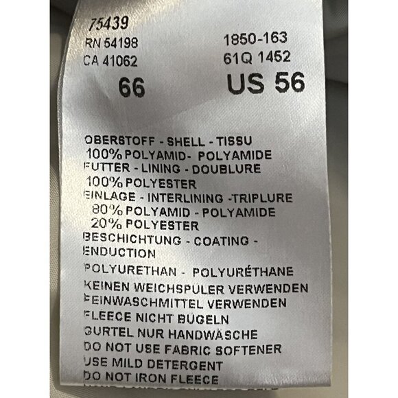 Bogner Beige Polyamid Pants US 56 With Zipper Details & Belt NEW Insulated - Picture 6 of 15